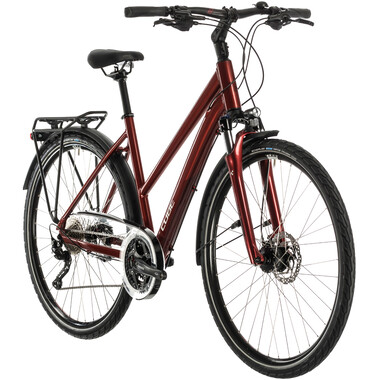 Bicicleta de viaje CUBE TOURING EXC TRAPEZ Mujer Rojo 2020 0